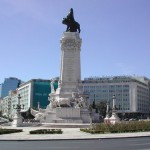 La Plaza Marqués de Pombal en Lisboa